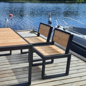 outdoor stool with backrest